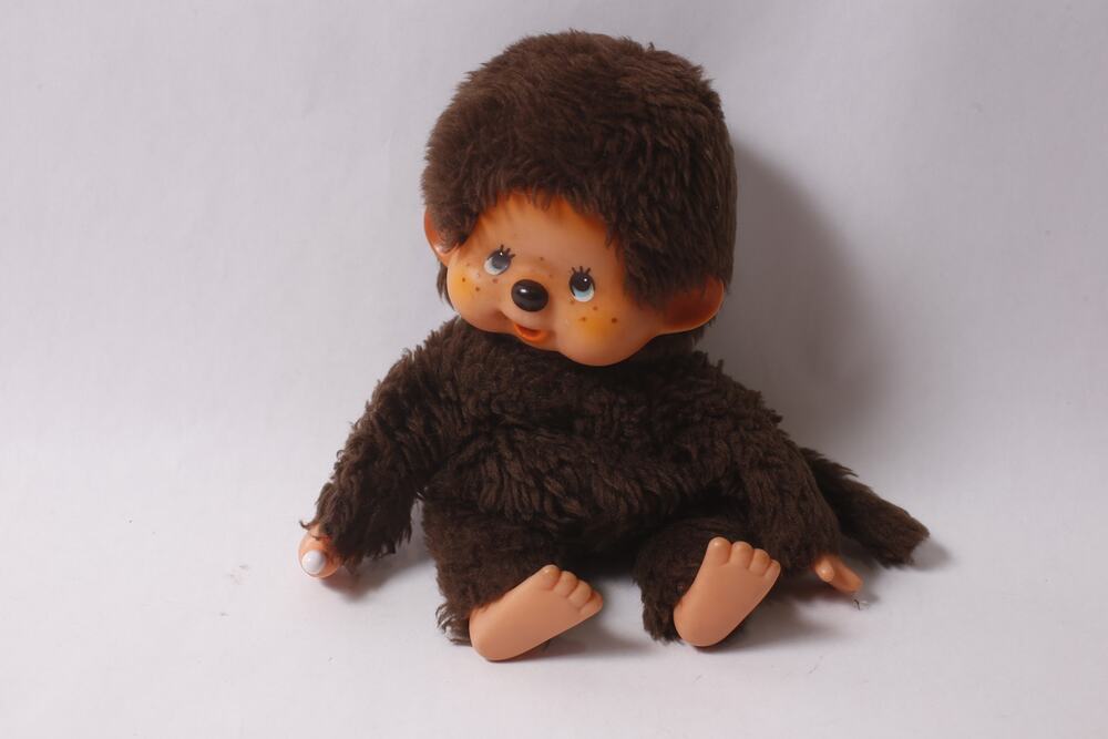 1970s Japan Sekiguchi Monchhichi Baby Monkey Plush Toy  ~ 260730-WH 463